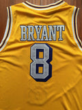 Men 8 Kobe Bryant Jersey Yellow Christmas Los Angeles Lakers Swingman Jersey