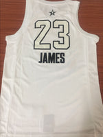 Men 2018 All Star CAVS 23 Lebron James Jersey White Cleveland Cavaliers