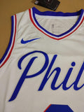 Men 3 Allen Iverson Jersey White Philadelphia 76ers Jersey Swingman