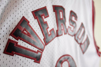 Men 3 Allen Iverson Jersey White Philadelphia 76ers Throwback Swingman