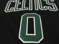 Men 0 Jayson Tatum Jersey Black Boston Celtics Jersey Fanatics Swingman