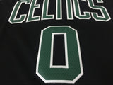 Men 0 Jayson Tatum Jersey Black Boston Celtics Jersey Fanatics Swingman