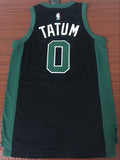 Men 0 Jayson Tatum Jersey Black Boston Celtics Jersey Fanatics Swingman