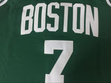 Men 7 Jaylen Brown Jersey Green Boston Celtics Jersey Swingman Fanatics