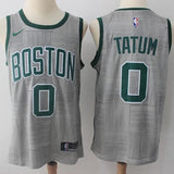 Men 0 Jayson Tatum Jersey City Edition Gray Boston Celtics Jersey Fanatics