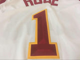 Men 1 Derrick Rose Jersey White Cleveland Cavaliers Jersey Swingman Fanatics