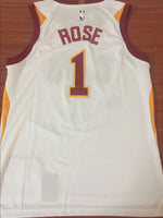 Men 1 Derrick Rose Jersey White Cleveland Cavaliers Jersey Swingman Fanatics