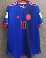 2018 Men Colombia Jersey #10 James Soccer Jersey World Cup Jersey Player