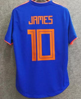 2018 Men Colombia Jersey #10 James Soccer Jersey World Cup Jersey Player