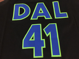 Men 41 Dirk Nowitzki Jersey Black Dallas Mavericks Swingman Fanatics