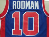 Men 10 Dennis Rodman Jersey Blue Detroit Pistons Jersey Swingman Fanatics