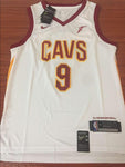 Men CAVS 9 Dwyane Wade Jersey White Cleveland Cavaliers Fanatics Icon edition