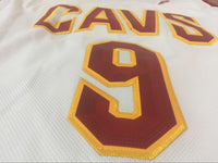 Men CAVS 9 Dwyane Wade Jersey White Cleveland Cavaliers Fanatics Icon edition