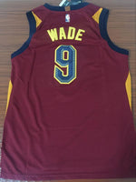 Men CAVS 9 Dwyane Wade Jersey Red Cleveland Cavaliers Fanatics Icon edition