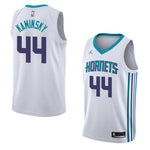 Men 44 Frank Kaminsky Jersey White Charlotte Hornets Jersey Fanatics