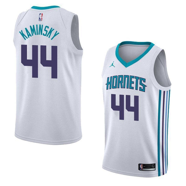 Men 44 Frank Kaminsky Jersey White Charlotte Hornets Jersey Fanatics