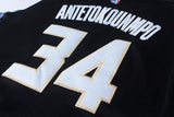 Men 34 Giannis Antetokounmpo Jersey Black Milwaukee Bucks Authentic Player