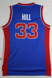 Men 33 Grant Hill Jersey Blue Detroit Pistons Jersey Swingman Fanatics