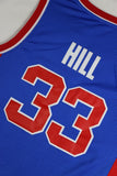 Men 33 Grant Hill Jersey Blue Detroit Pistons Jersey Swingman Fanatics