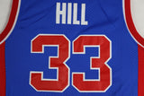 Men 33 Grant Hill Jersey Blue Detroit Pistons Jersey Swingman Fanatics