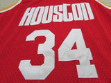 Men 34 Hakeem Olajuwon Jersey Red Houston Rockets Swingman Jersey