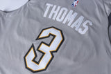 Men 3 Isaiah Thomas Jersey the Land Gray Cleveland Cavaliers Jersey City Edition