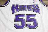 Men 55 Jason Williams Jersey White Sacramento Kings Throwback Swingman