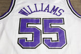 Men 55 Jason Williams Jersey White Sacramento Kings Throwback Swingman