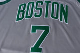 Men 7 Jaylen Brown Jersey Gray City Edition Boston Celtics Jersey Player