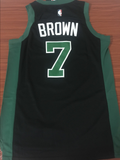 Men 7 Jaylen Brown Jersey Black Boston Celtics Jersey Swingman Fanatics