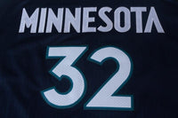 Men 32 Karl Anthony Towns Jersey Black Minnesota Timberwolves Jersey Player