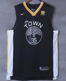 Men 35 Kevin Durant the Town Jersey Black Golden State Warriors Player