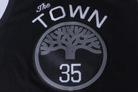 Men 35 Kevin Durant the Town Jersey Black Golden State Warriors Player