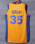 Men 35 Kevin Durant the Bay Jersey Yellow Golden State Warriors Player