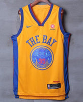 Men 35 Kevin Durant the Bay Jersey Yellow Golden State Warriors Player