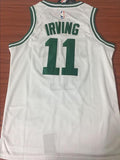 Men 11 Kyrie Irving Jersey White Boston Celtics Jersey Swingman Fanatics