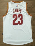 Men CAVS 23 Lebron James Jersey White Cleveland Cavaliers Jersey Swingman