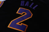 Men 2 Lonzo Ball Jersey Black Los Angeles Lakers Jersey Swingman Player