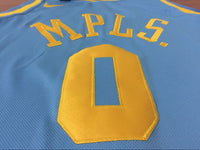 Men 0 Kyle Kuzma Jersey MPLS Blue Los Angeles Lakers Jersey Fanatics