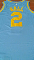 Men 2 Lonzo Ball Jersey Blue Los Angeles Lakers MPLS Fanatics
