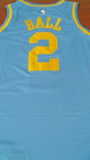Men 2 Lonzo Ball Jersey Blue Los Angeles Lakers MPLS Fanatics
