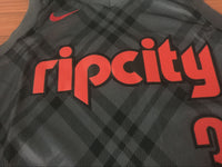 Men 3 C.J. McCollum City Jersey Black Portland Trail Blazers Swingman Jersey