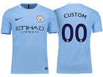 Men 00 Custom Jersey Home Soccer Manchester City Jersey Premier League