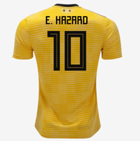Men #10 Eden Hazard Jersey Soccer Belgium Jersey 2018 World Cup Player Jersey