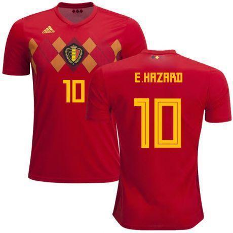 Men 10 Eden Hazard Jersey Soccer Belgium Jersey 2018 World Cup Jersey