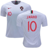Men #10 J.Mario Jersey Away Portugal National 2018 FIFA World Cup