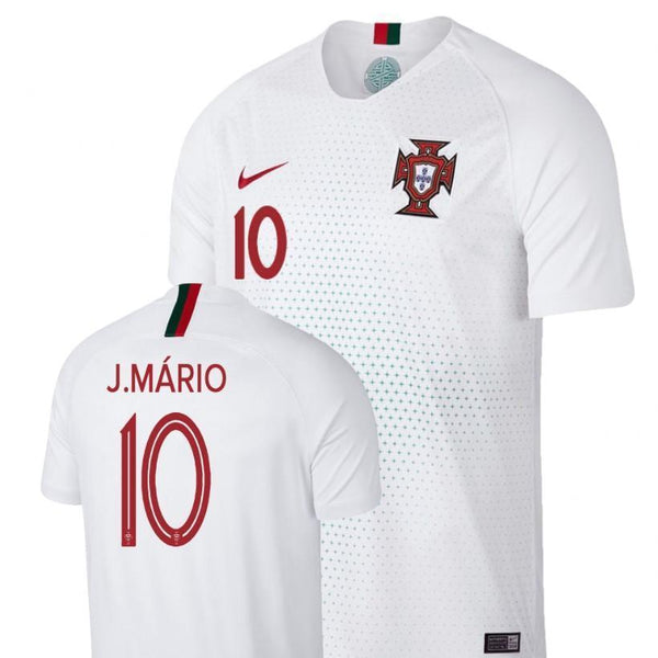Men #10 J.Mario Jersey Away Portugal National 2018 FIFA World Cup