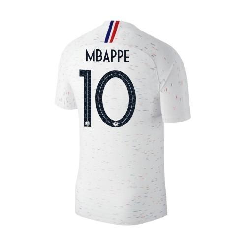 Men #10 Kylian Mbappe Jersey White France National 2018 FIFA World Cup