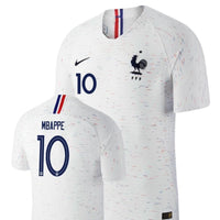 Men #10 Kylian Mbappe Jersey White France National 2018 FIFA World Cup