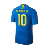 Men #10 Neymar Jersey Away Brazil National 2018 FIFA World Cup